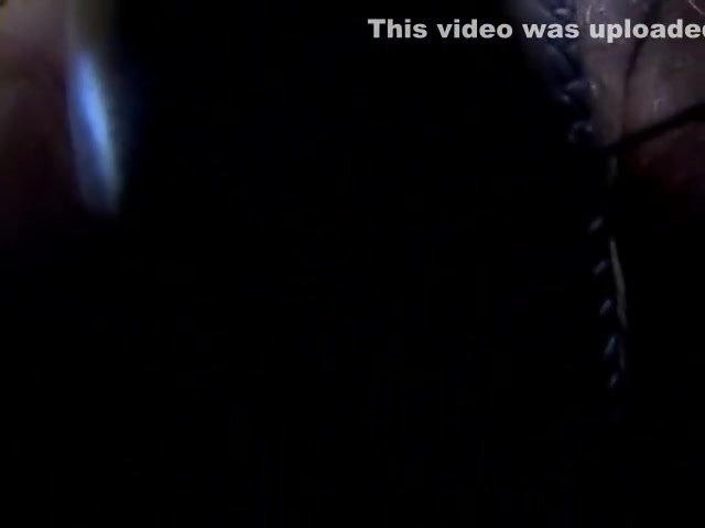 transsexual In Fishnets Masturbates