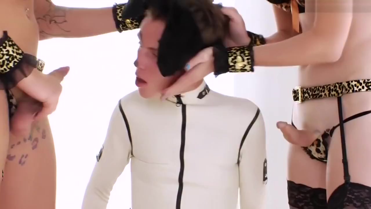 villein twink poked By Two ladyboys