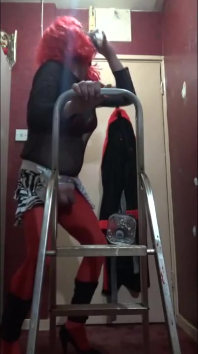british masked boyfriend drinks his own piss dressed like a sissy slut
