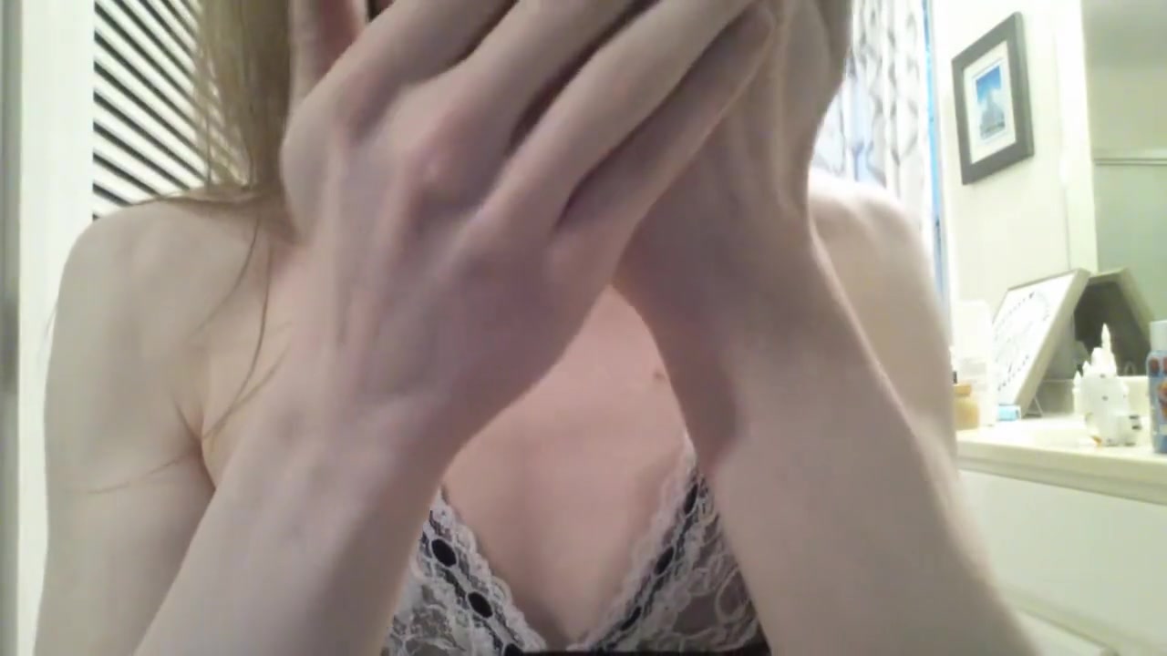 Trap in Maid Lingerie Eats Own Cum