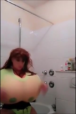 Breast expansion neon green and Corsage