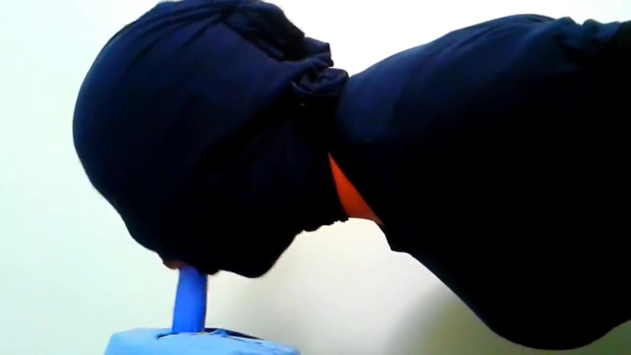 Sloppy Sucking My Toy In My Homemade Zentai Bodysuit (HANDS BEHIND BACK)