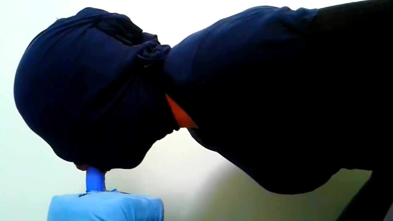 Sloppy Sucking My Toy In My Homemade Zentai Bodysuit (HANDS BEHIND BACK)