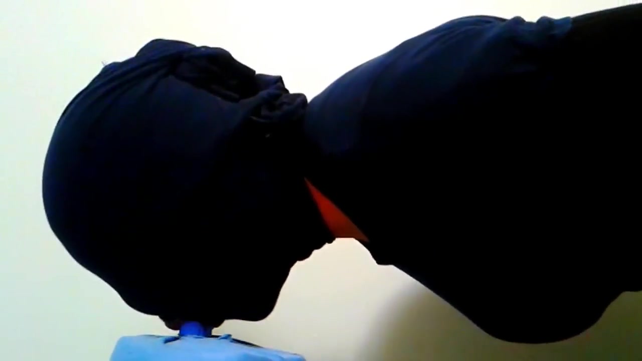 Sloppy Sucking My Toy In My Homemade Zentai Bodysuit (HANDS BEHIND BACK)