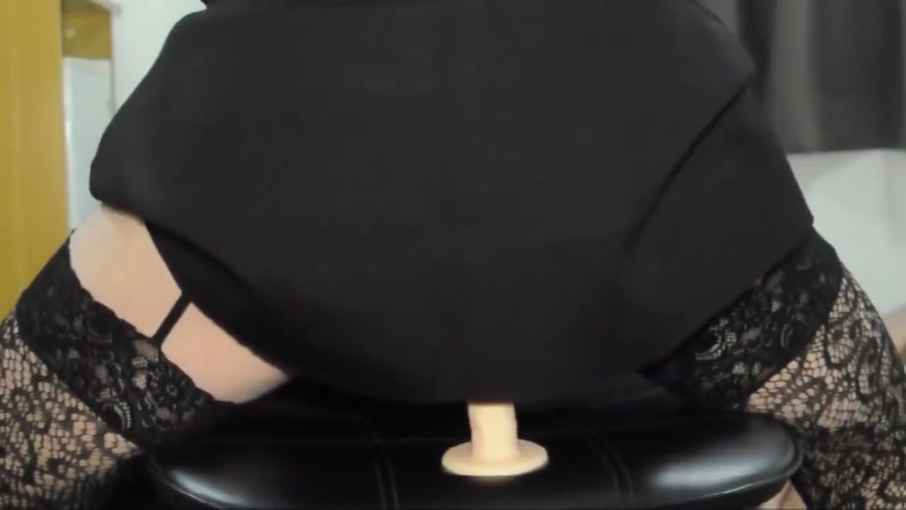 Slow and Sexy Dildo Ride in Lingerie