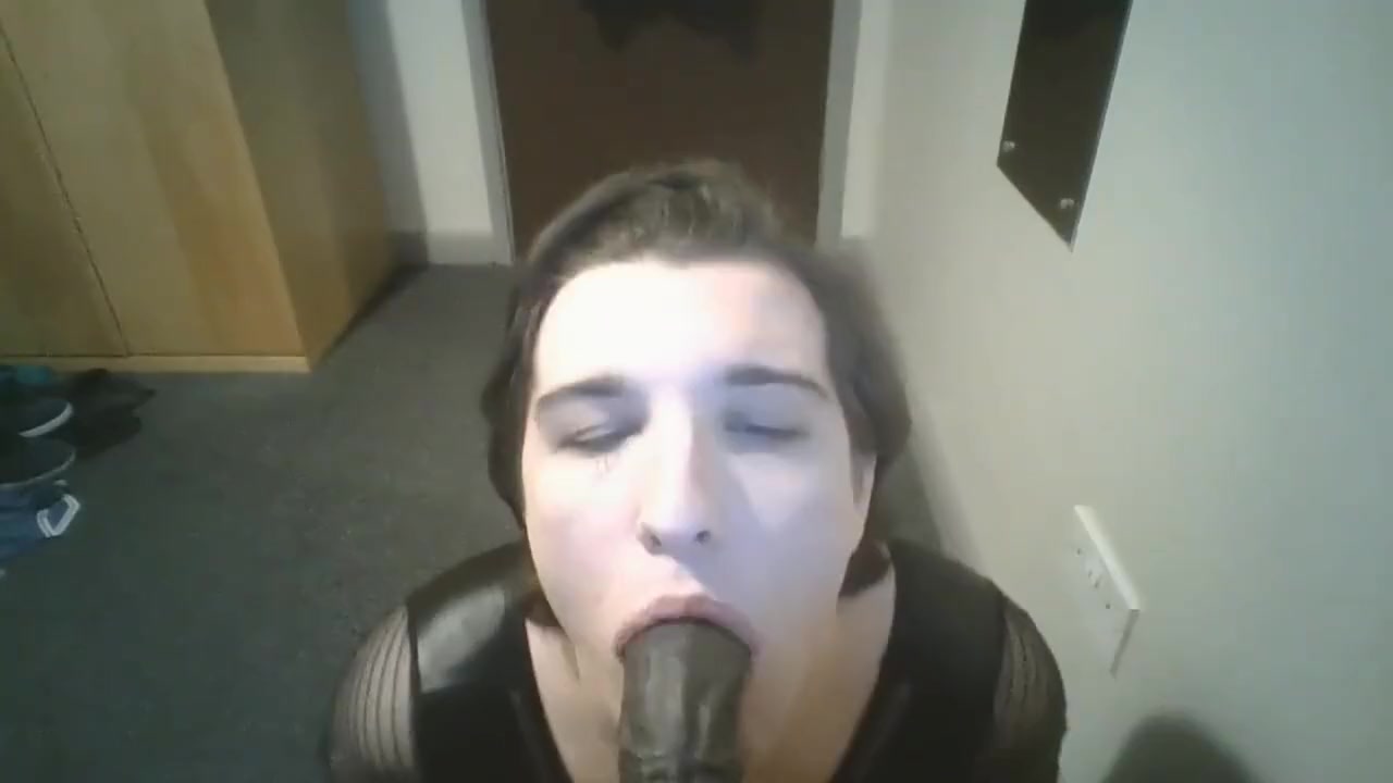 POV Sissy Blowjob and Saved Cum Bukkake