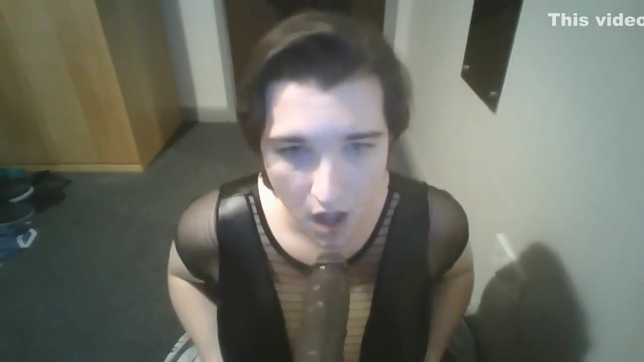 POV Sissy Blowjob and Saved Cum Bukkake