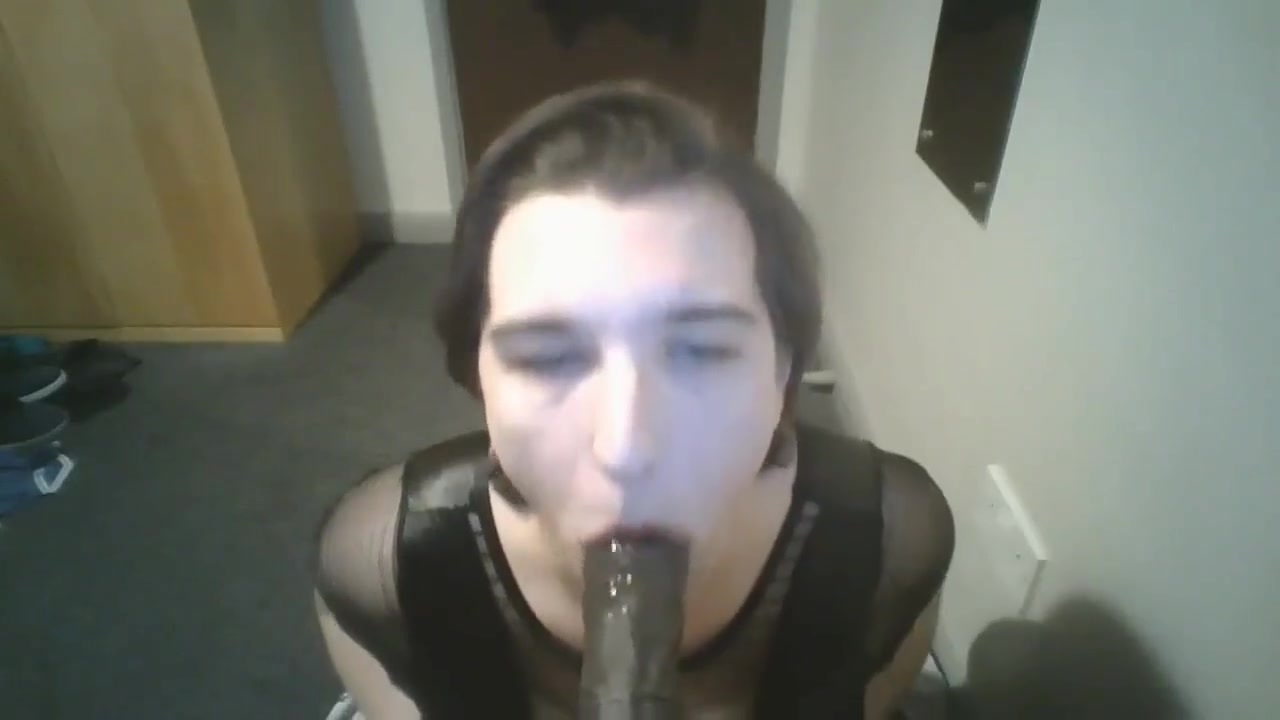 POV Sissy Blowjob and Saved Cum Bukkake