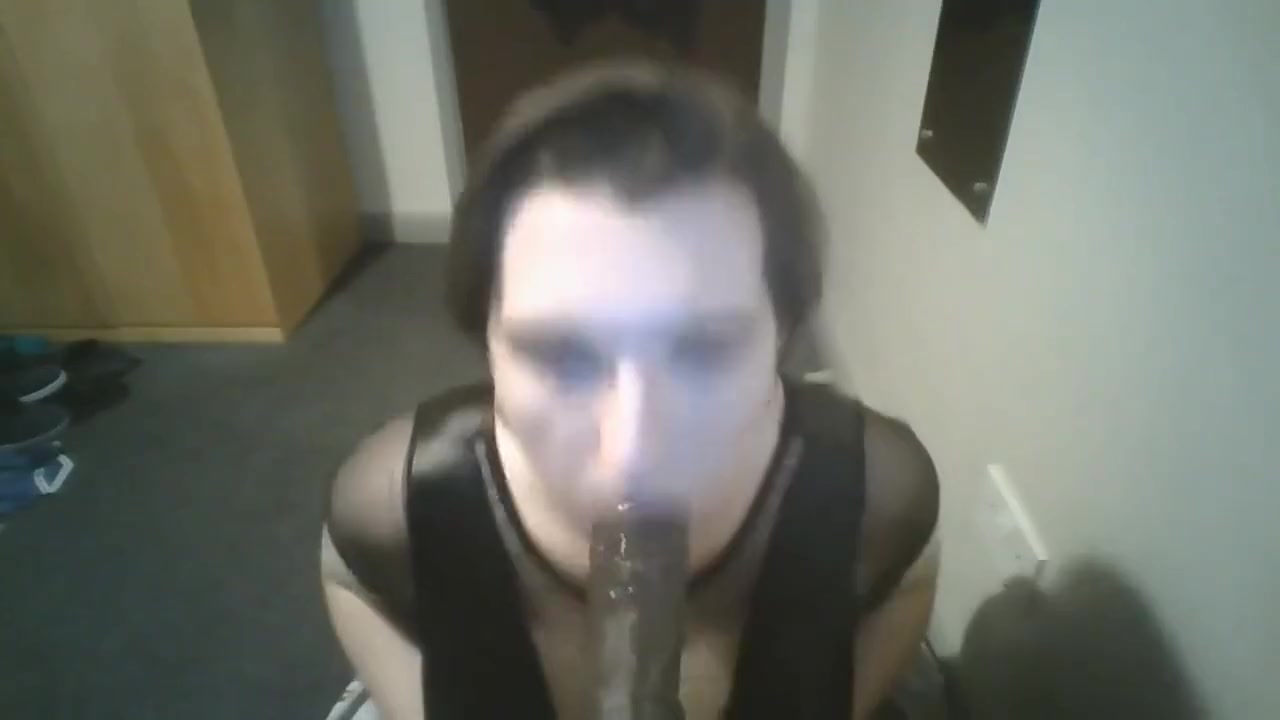 POV Sissy Blowjob and Saved Cum Bukkake