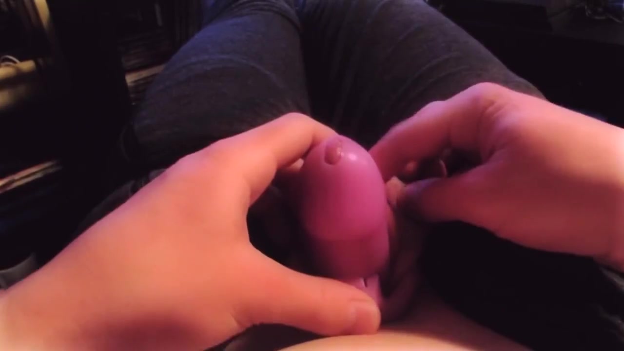 Myself to Cum in a Chastity Cage