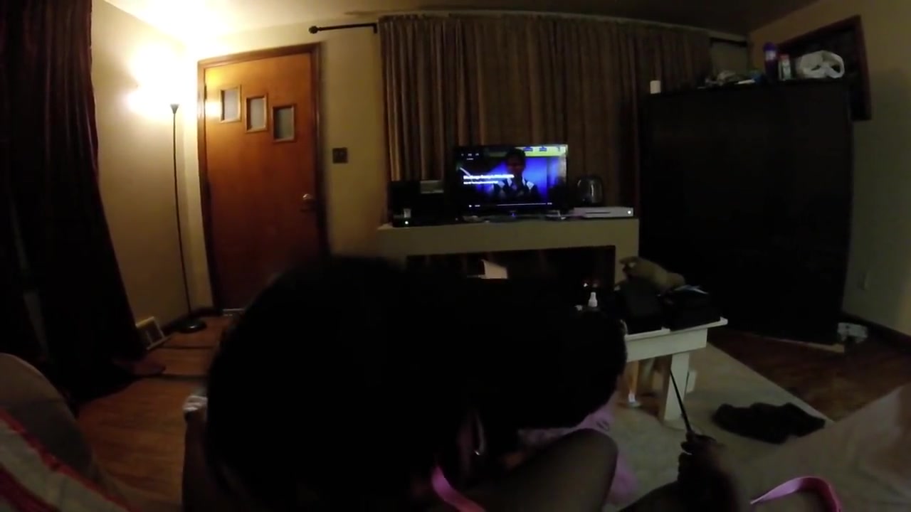 Step daddy makes sissy cum before she serves him.