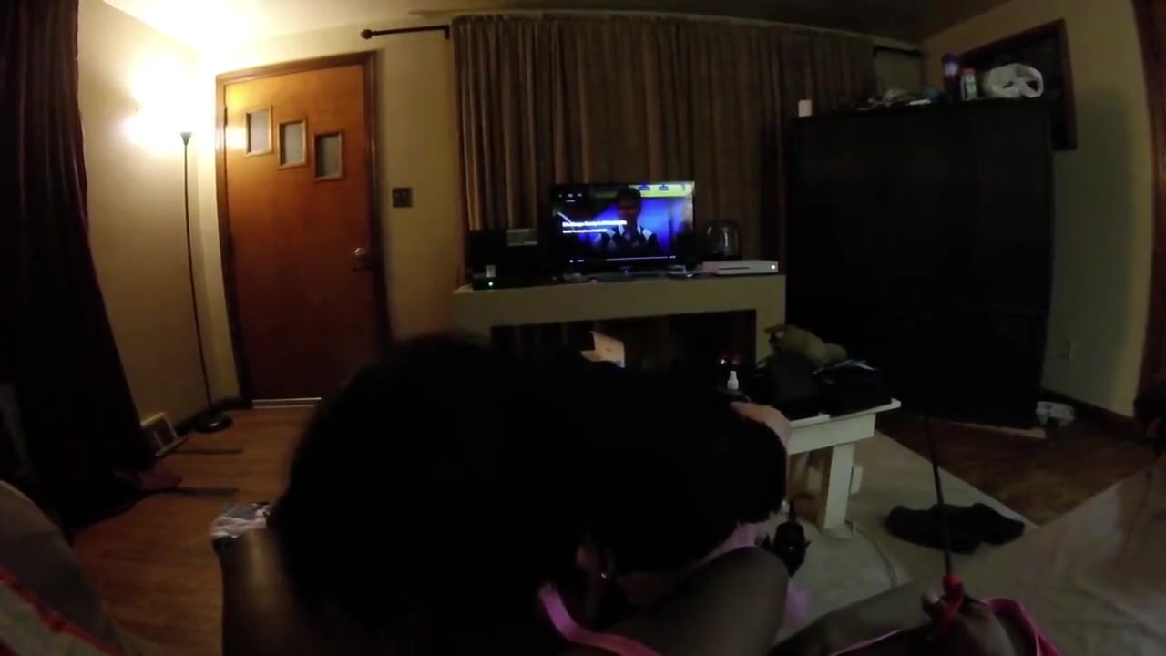 Step daddy makes sissy cum before she serves him.