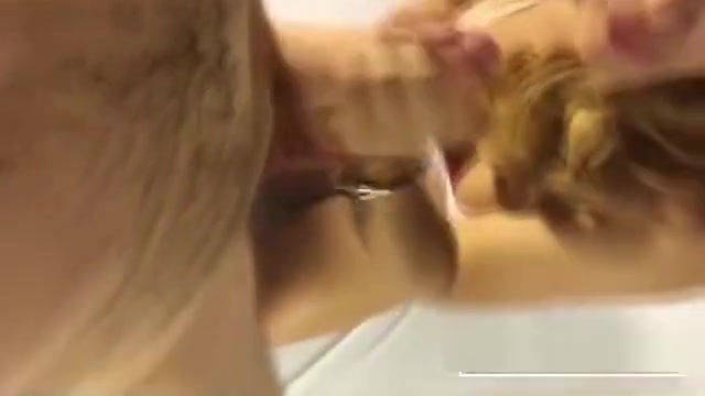 Cuffed Ladyboy with Cum In Hair