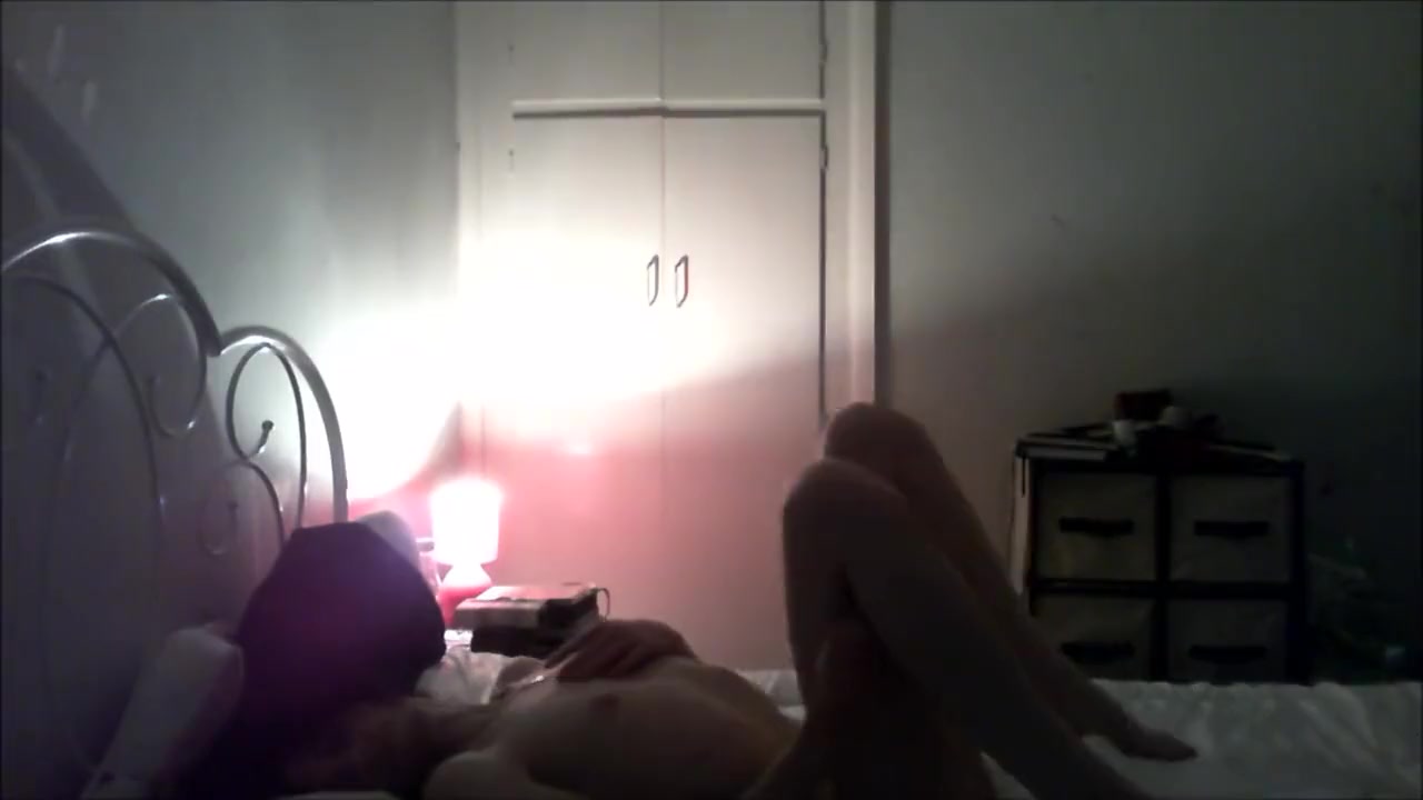TRANNY TEASES, SPANKS AND FINGERS HERSELF