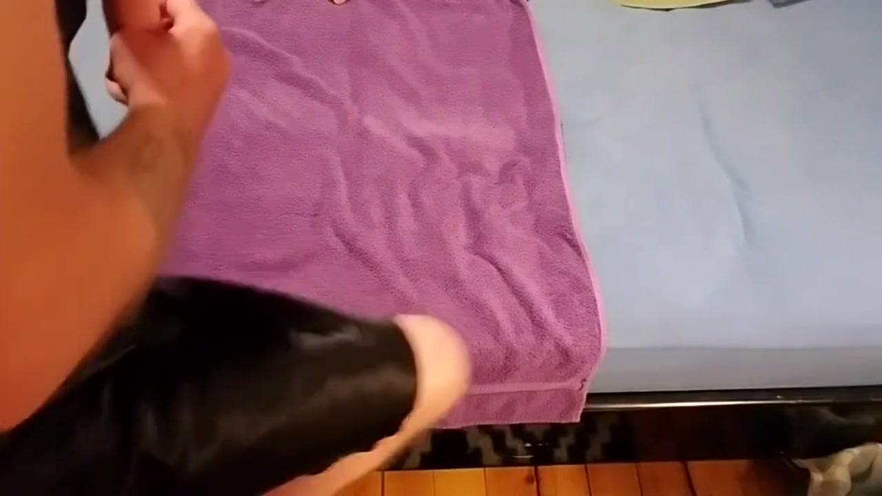 Whipping, sucking n fucking my dildo in my sexy panties and satin lingerie!