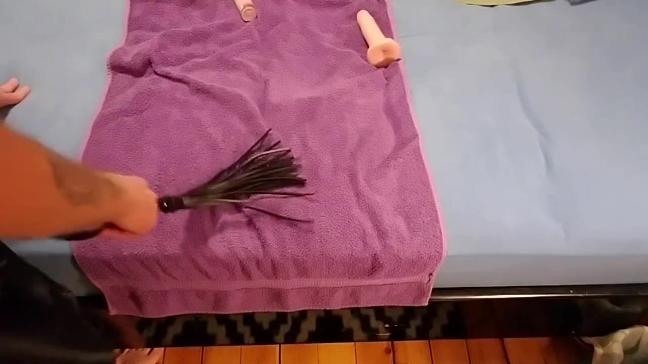 Whipping, sucking n fucking my dildo in my sexy panties and satin lingerie!