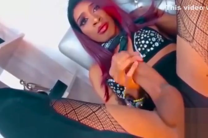 Black redhead shemale jerks monsterdick