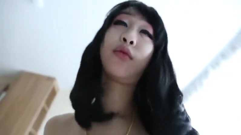 The most adorable tiny ladyboy gets it