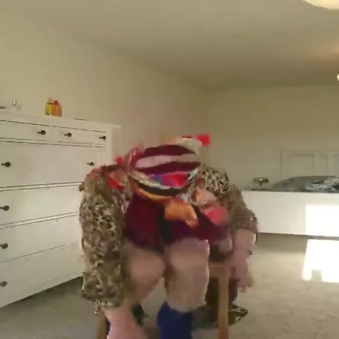 T-girl bagged and self bound breathplay
