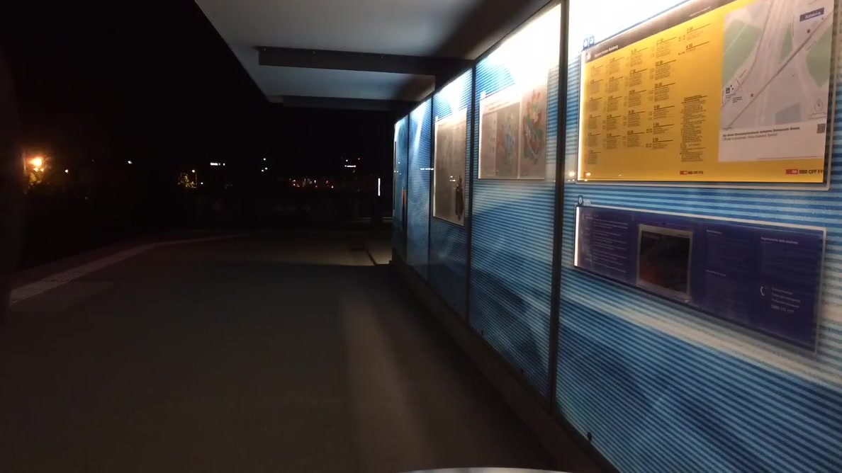 Crossdresser exposing at tram station