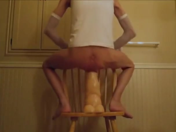 Walrus Penis Huge Dildo and Stretched Anus Fist Fucked With My Panties Off