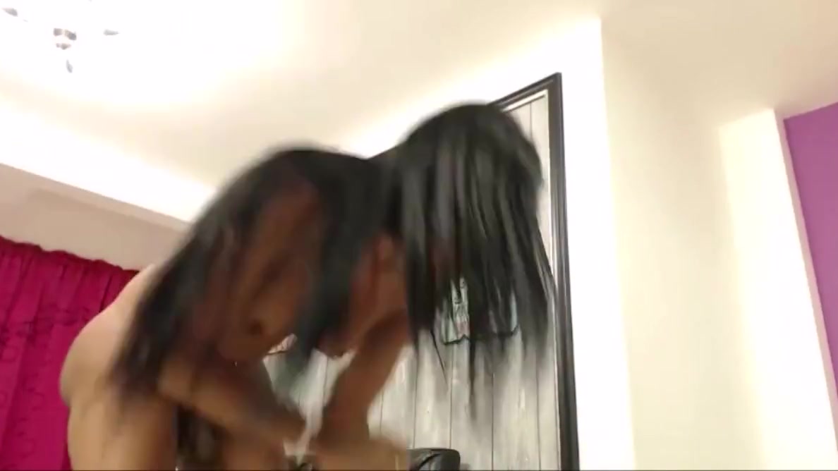 Hot Latina Shemale Riding A Dildo Intensely