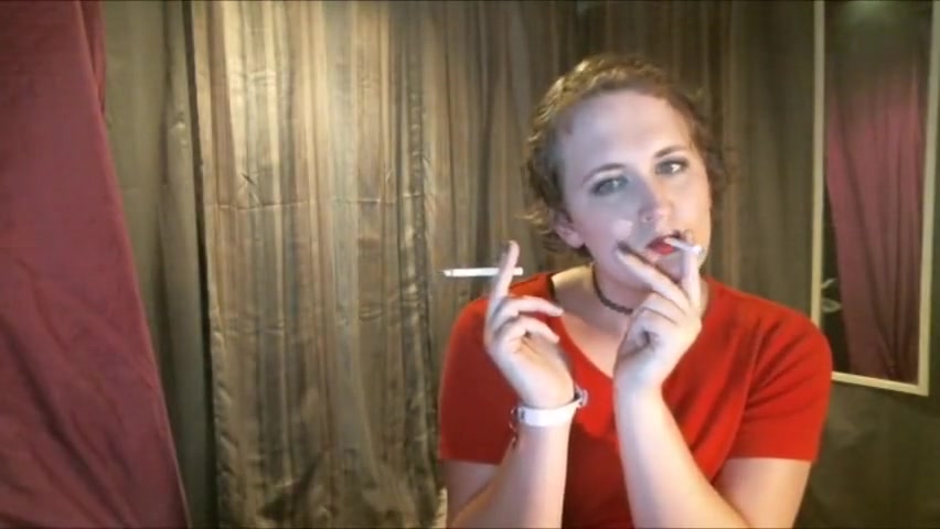Sissy Tgirl Slut Smoking 2 Cigarettes At Once