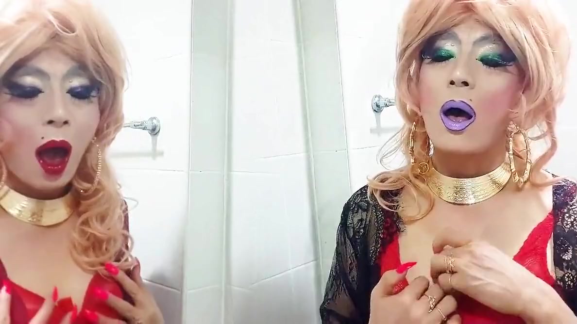 sissy niclo sexy lipstick makeup after smoking4