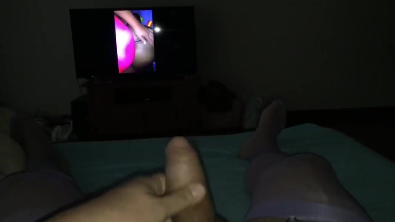 Jerk off Stocking fetish husband gets handjob and fucked
