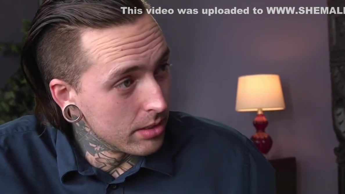 Blonde transgender anal fucks before cuming