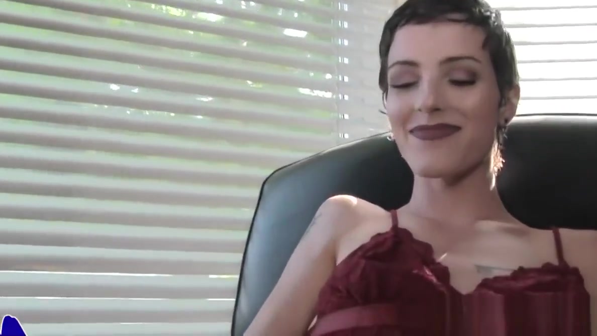 Femboy beauty solo tugging hard cock