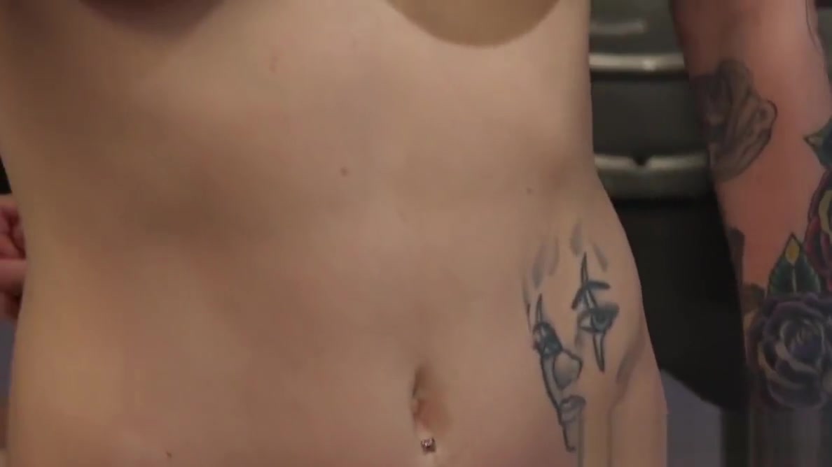 Busty inked transgender babe anal fucks guy