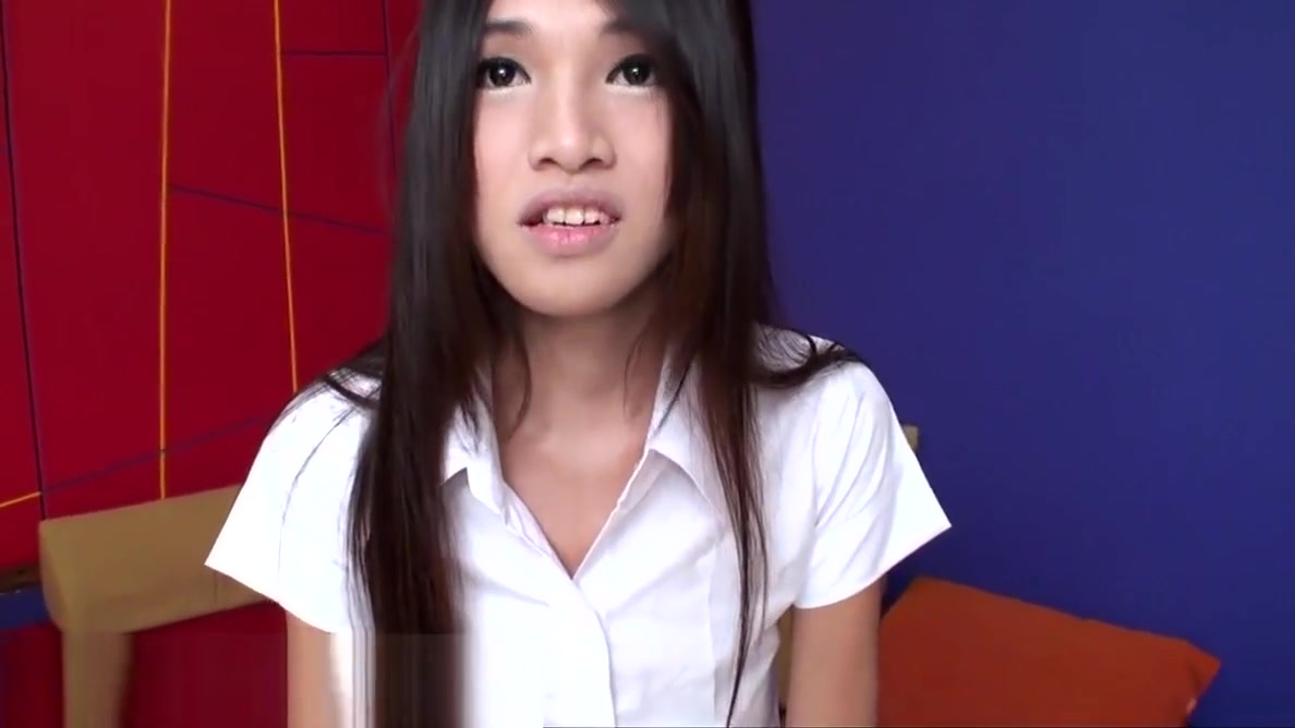 Young Asian school with big cock