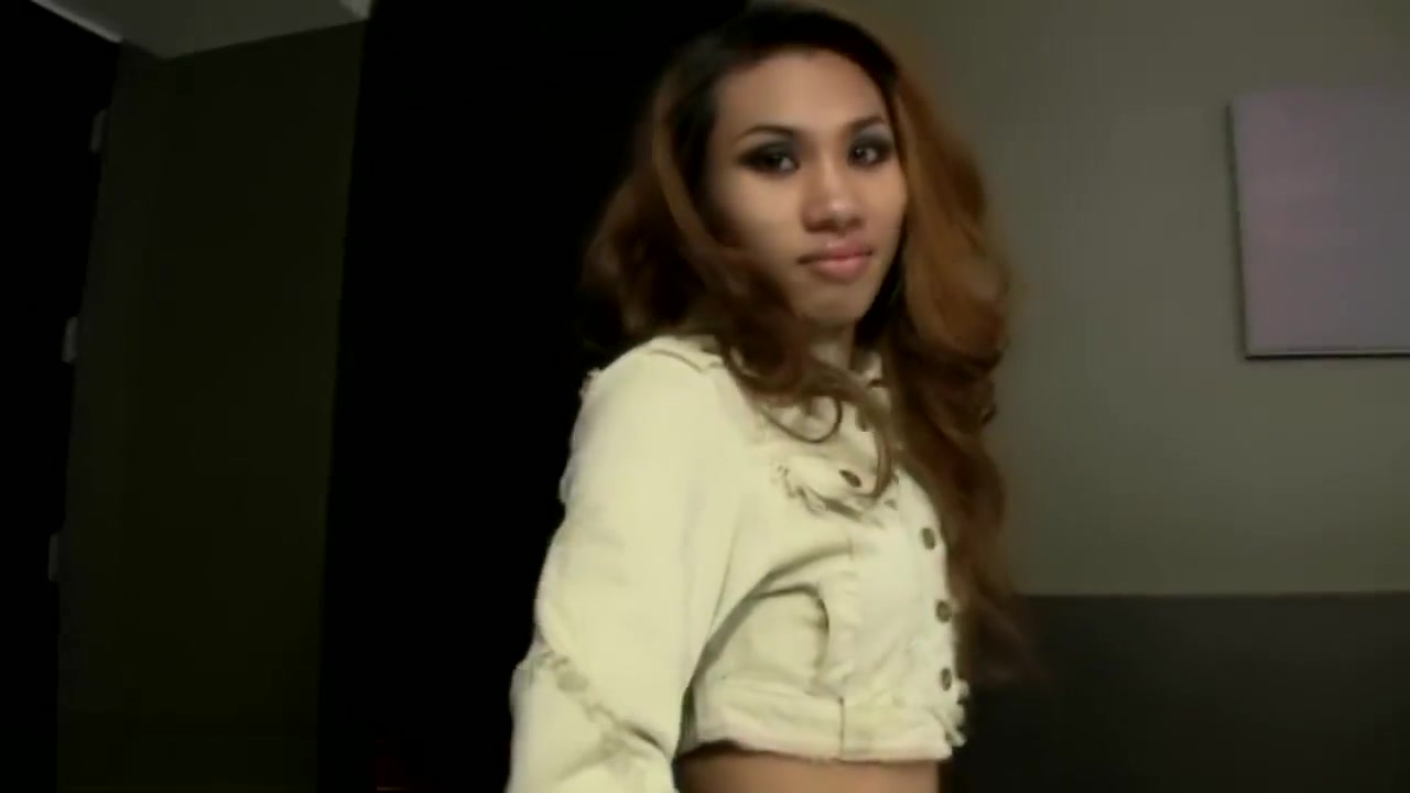 Rafe gets his huge cock sucked by sexy redhead Thai ladyboy