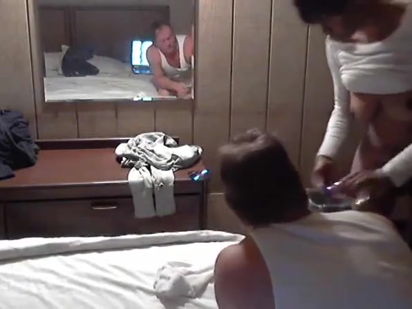 Ebony Shemale gives white guy facial