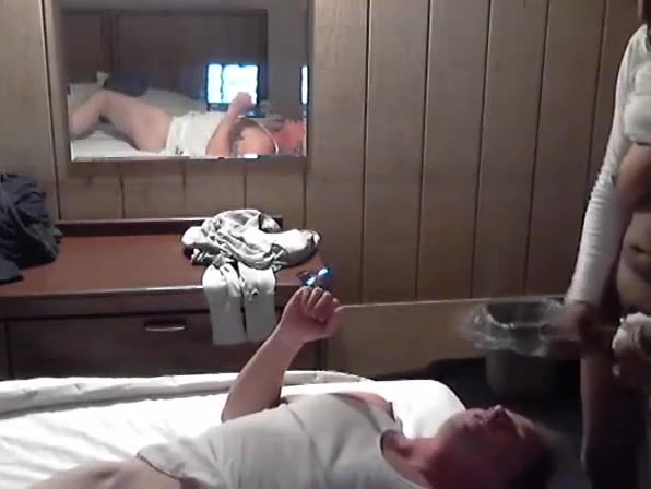 Ebony Shemale gives white guy facial