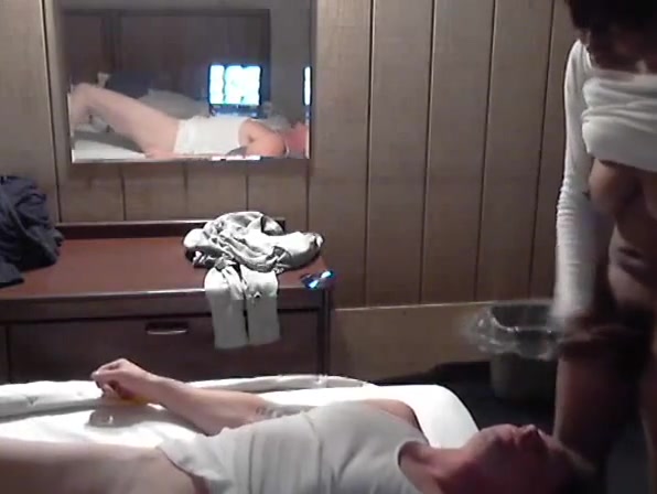 Ebony Shemale gives white guy facial