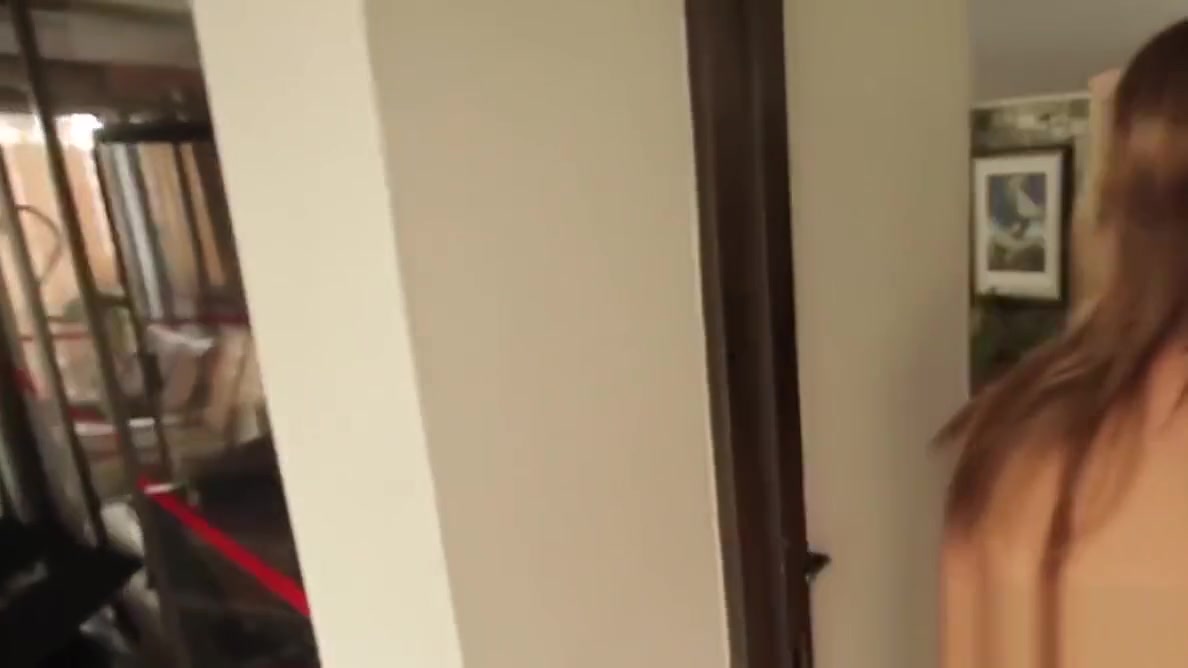Latina tgirl getting ready behind the scenes