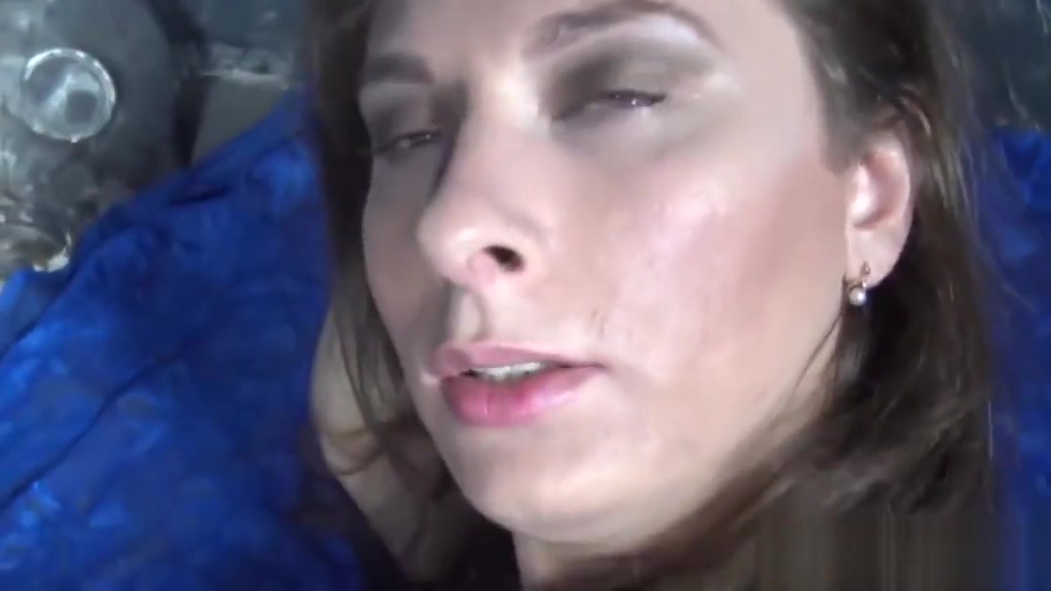 Solo Russian tgirl toying ass with dildo