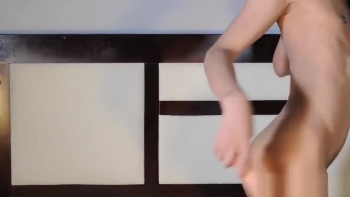 Skinny transpinay toying her ass with dildo