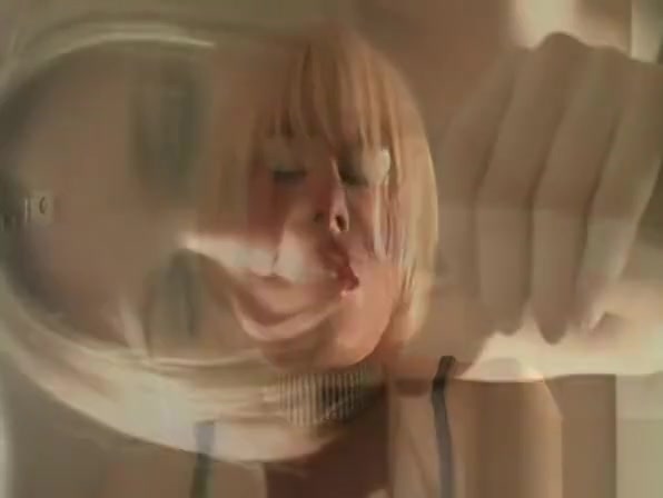 Blonde slut with luscious lips sucks TGirl Zoe big cock