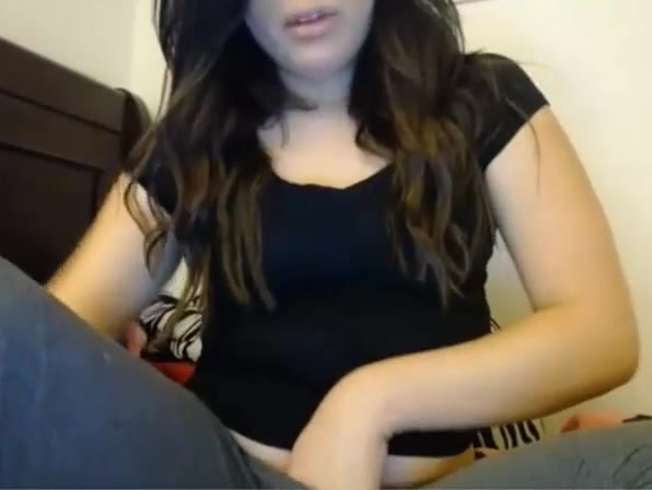 Gorgeous TS playing with her cock