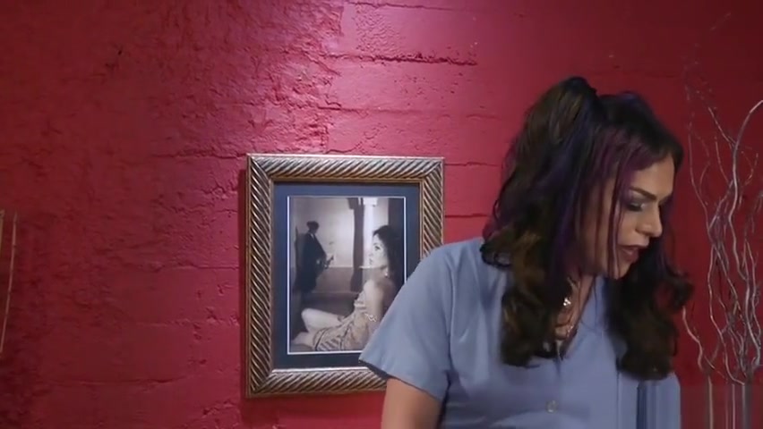Shemale masseuse bangs tied up brunette