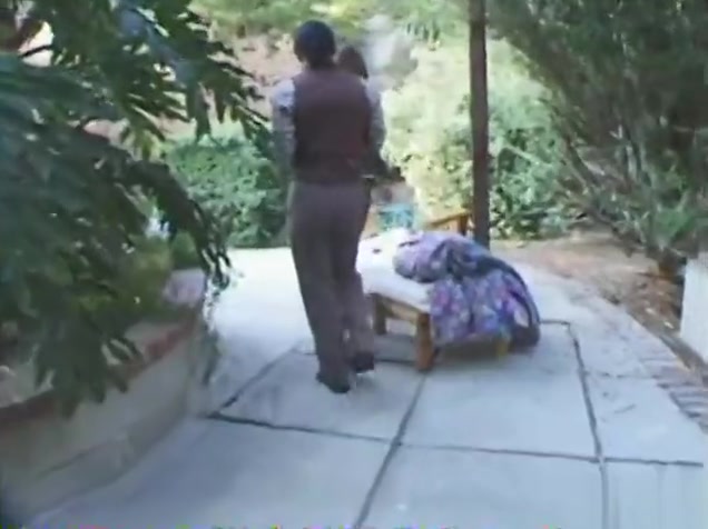 ladyman banging outdoors