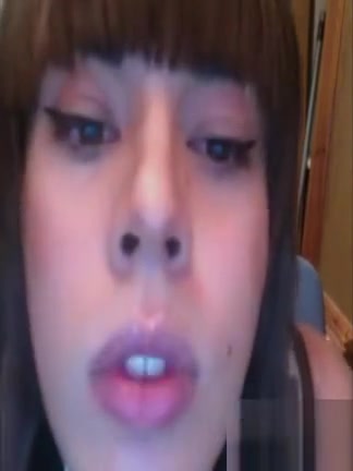 Playful lady-man Kitty Jerks On A Floor