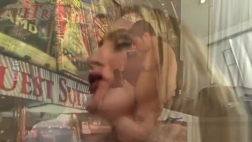 Blonde TS Rafaela Sanchez Sucks 2 Cocks Before Shoving Them up Her Asshole