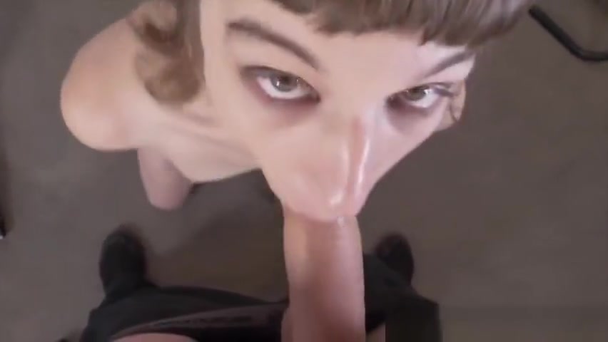 Big Dick Girl Sucks And Takes A HUGE LOAD! Then Sprays Her Wad!