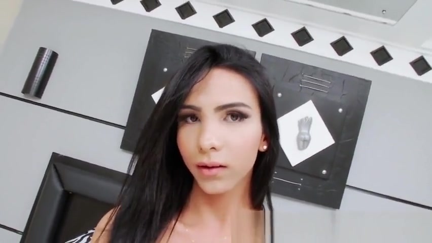 Lingerie ladyboy tugging
