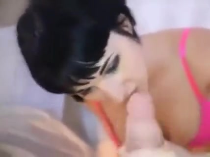 POV shemale blowjob