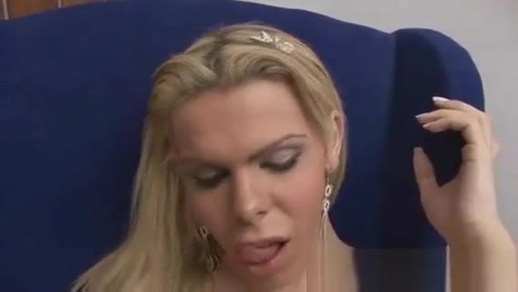 busty blond tranny acquires naked And Jerks Off